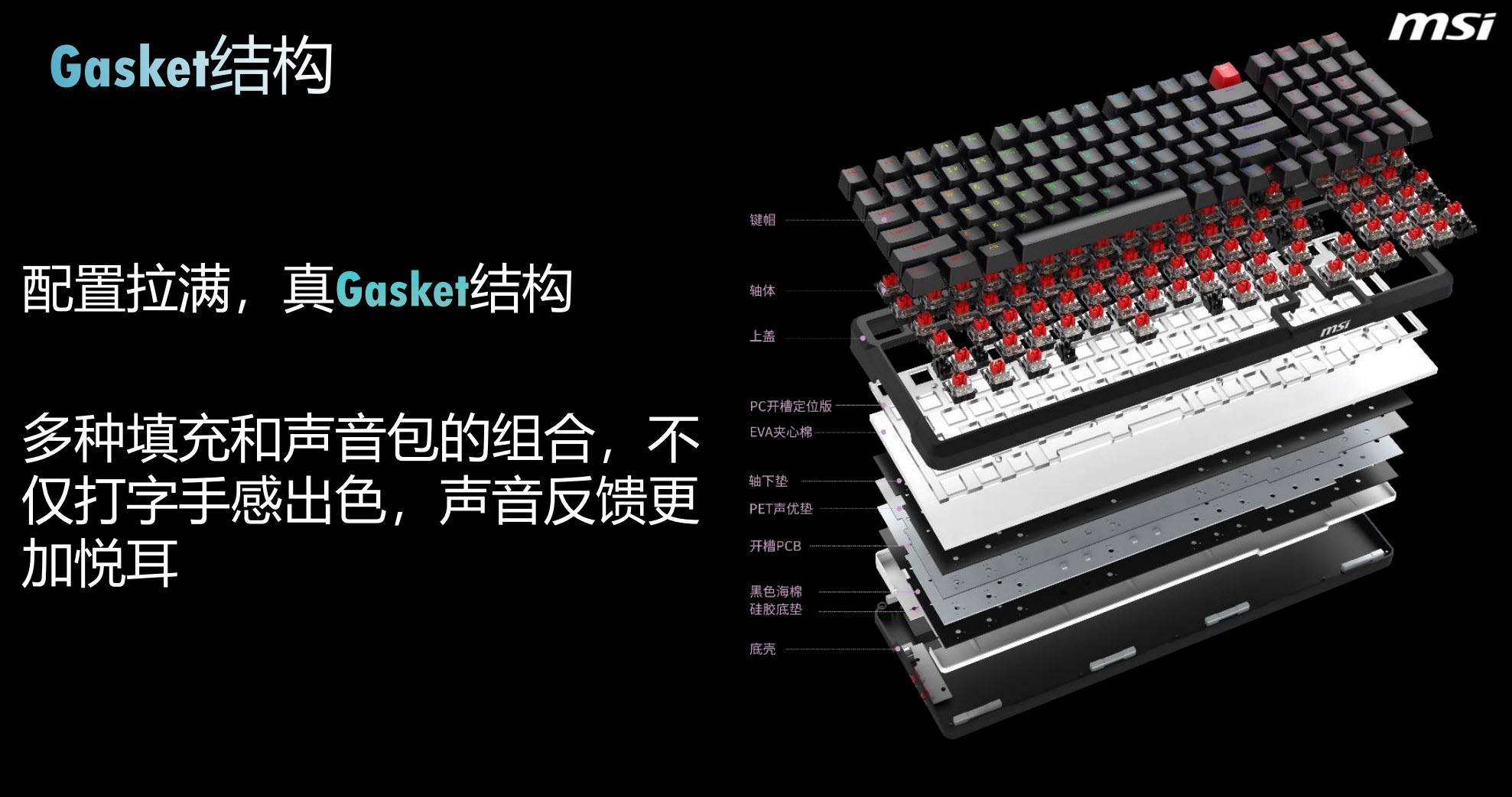 盘评测：249元的高性价比游戏办公利器澳门新葡京入口微星GK500W暗夜键(图2)